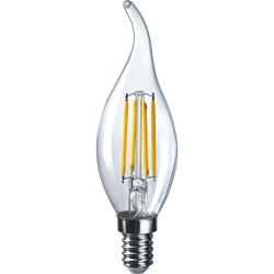 Светодиодная лампа Navigator NLL, E14, свеча на ветру, 6Вт, 4000К