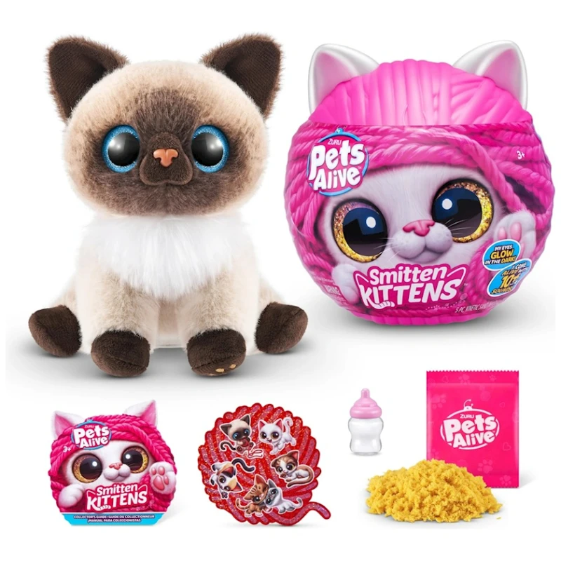 Yumşaq oyuncaq sürpriz Zuru Pets Alive Smitten Kittens, 3 yaşdan, məhsul çeşiddə Yumşaq oyuncaq sürpriz Zuru Pets Alive Smitten Kittens, 3 yaşdan, məhsul çeşiddə