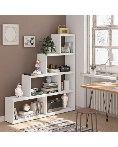 Stellaj Ev Plus, LDSP, ağ, 142x142x28 sm