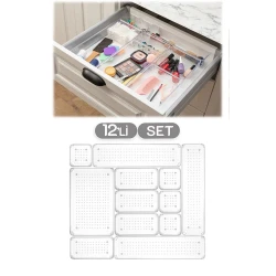 Набор органайзеров Soft Chef SCP12, 12 шт, пластик, прозрачный