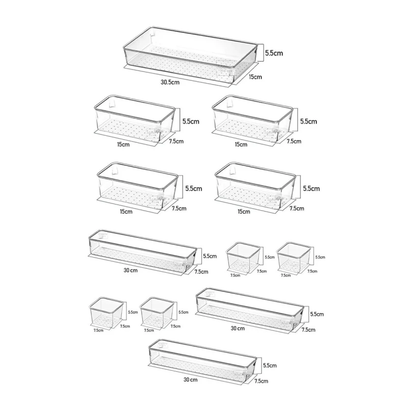 Набор органайзеров Soft Chef SCP12, 12 шт, пластик, прозрачный Набор органайзеров Soft Chef SCP12, 12 шт, пластик, прозрачный