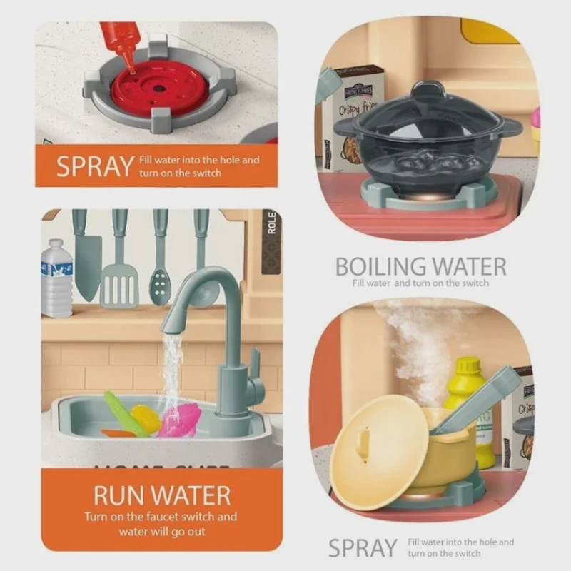 Игровой набор Bei Di Yuan Home Chef M6708, 85 деталей, 3+ лет Игровой набор Bei Di Yuan Home Chef M6708, 85 деталей, 3+ лет