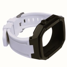 Qayış və çexol SW717 Apple Watch 44/45mm üçün White/Black