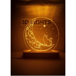 3D-ночник tan02, 20x14 см, оранжевый 3D-ночник tan02, 20x14 см, оранжевый