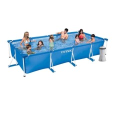 Şişmə hovuz Intex H282025274NP, göy, 450x220x84 sm, 7127 l, с фильтр-насосом