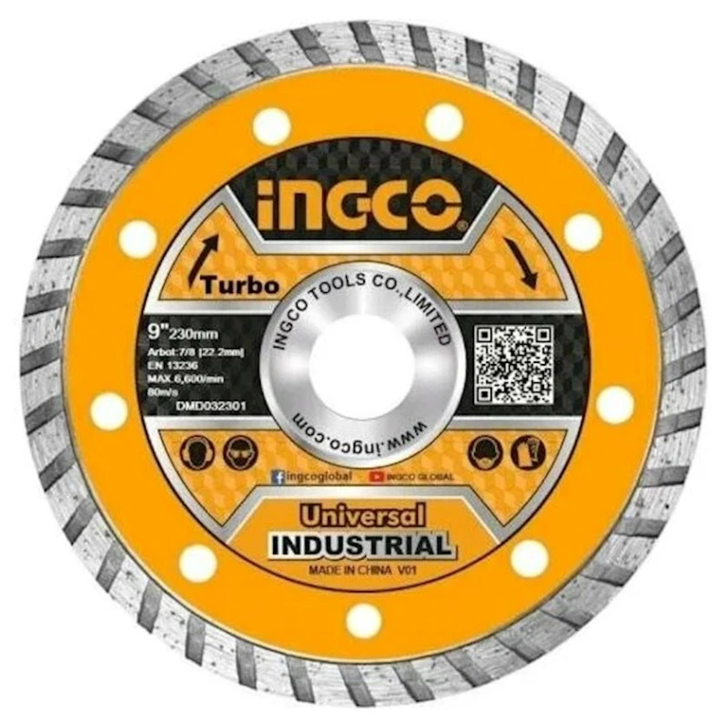 Алмазный диск Ingco DMD032301HT, 230 мм Алмазный диск Ingco DMD032301HT, 230 мм