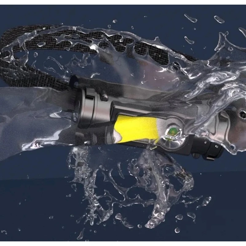 LED alın fənəri, qara, plastik, 9.3х3.1 sm