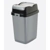Ведро для мусора Dunya Plastik 35 л, серое