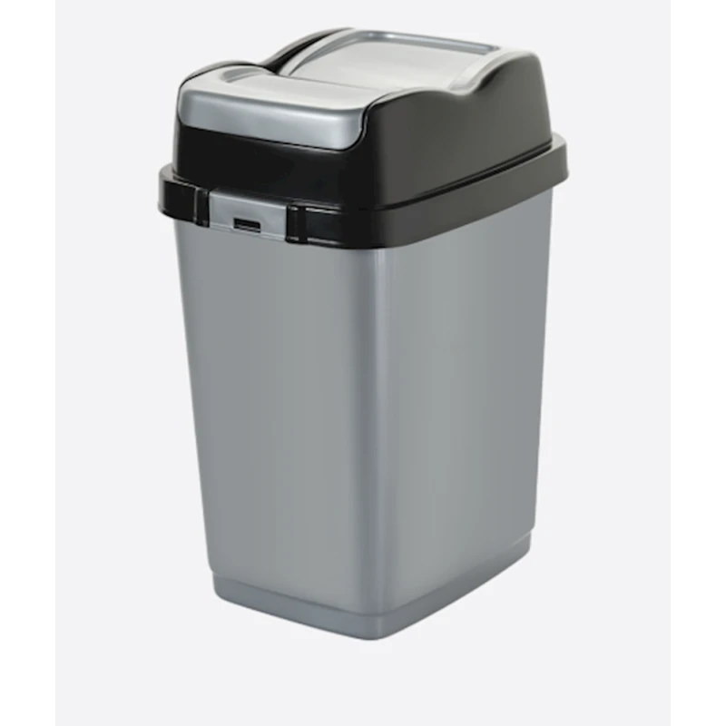 Ведро для мусора Dunya Plastik 35 л, серое Ведро для мусора Dunya Plastik 35 л, серое