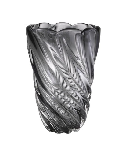 Vaza Eichholtz Contessa L, 20.5x29 sm, şüşə, boz