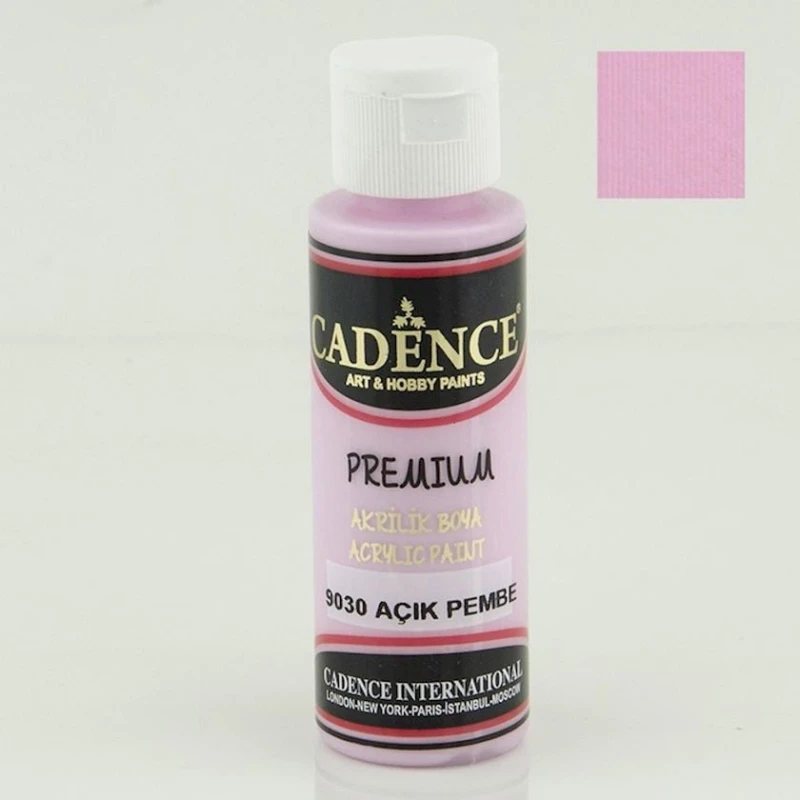 Декоративная акриловая краска Cadence Premium Acrylic Paint 9030 Light Pink, светло-розовый, 70 мл