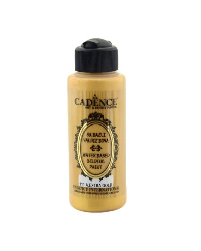 Akril boya-metallik Cadence Waterbased Gilding Paint 111 Antique Extra Gold 120 ml