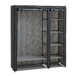 Портативный шкаф JYSK Damhus, 149x174x50 см, темно-серый Портативный шкаф JYSK Damhus, 149x174x50 см, темно-серый