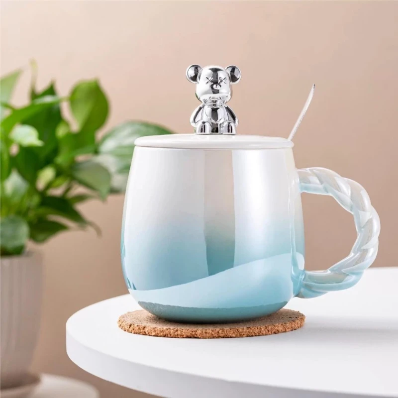 Кружка Ayiciq_Fincan_Blue, керамика, голубая, 400 мл Кружка Ayiciq_Fincan_Blue, керамика, голубая, 400 мл