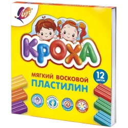 Пластилин Луч Кроха, 12 цветов