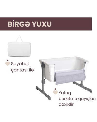 Uşaq çarpayısı Chicco Next2Me Essential, ağ, birgə yatan, doğuşdan 6 aya qədər, maksimum 9 kq, 985х705х650 mm - 04087042560000
