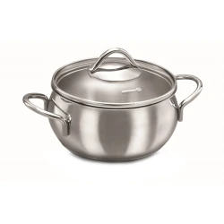 Кастрюля Korkmaz Tombik A1075, 24x12 см, 5.5 л, Серебристый