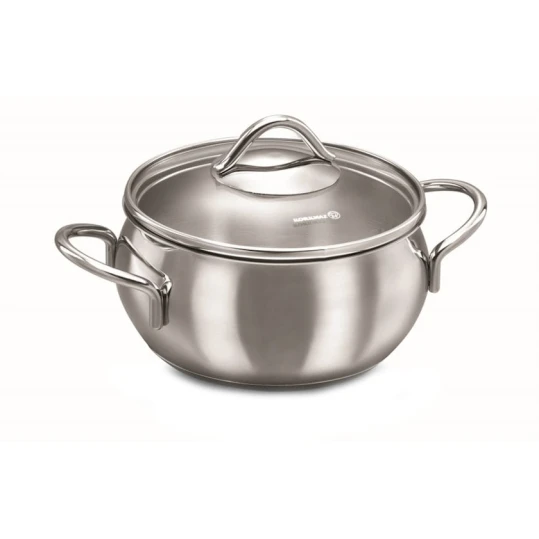 Кастрюля Korkmaz Tombik A1075, 24x12 см, 5.5 л, Серебристый Кастрюля Korkmaz Tombik A1075, 24x12 см, 5.5 л, Серебристый