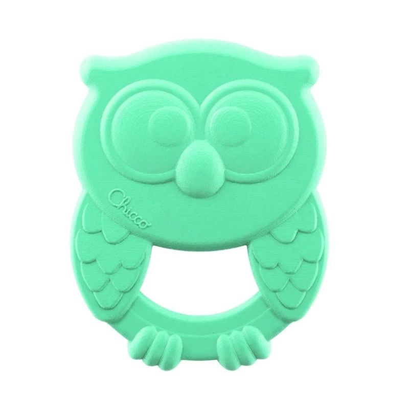 Прорезыватель Chicco Owly Teether ECO+, пластик, зеленый, 8.5x1x9 см Прорезыватель Chicco Owly Teether ECO+, пластик, зеленый, 8.5x1x9 см