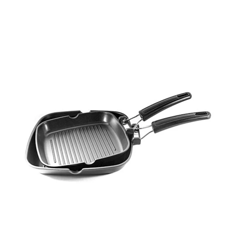 Сковородка-гриль Tescoma 101341, квадратная, 24 см, алюминий, черная