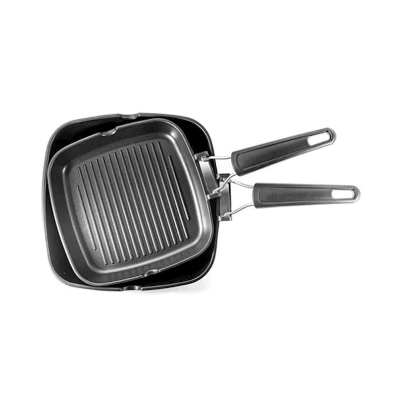 Сковородка-гриль Tescoma 101341, квадратная, 24 см, алюминий, черная