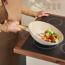 Tava Emsan Wok Swiss Crystal, bej, 28 sm