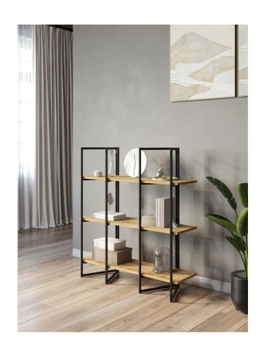 Stellaj 3563_LoftDivulgatoVotan, 90x30x100 sm, LDSP, qəhvəyi
