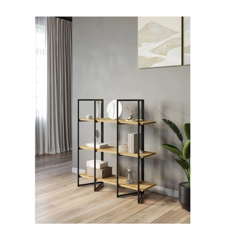 Стеллаж 3563_LoftDivulgatoVotan, 90x30x100 см, ЛДСП, коричневый Стеллаж 3563_LoftDivulgatoVotan, 90x30x100 см, ЛДСП, коричневый