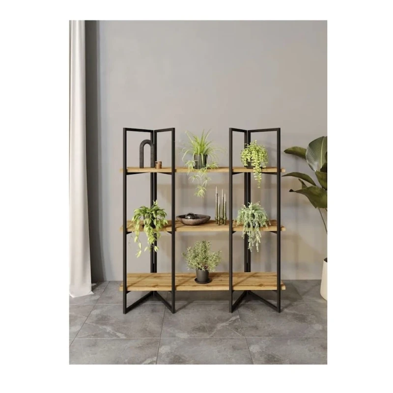 Стеллаж 3563_LoftDivulgatoVotan, 90x30x100 см, ЛДСП, коричневый Стеллаж 3563_LoftDivulgatoVotan, 90x30x100 см, ЛДСП, коричневый