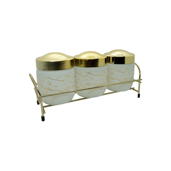 Ədviyyat üçün dəst Casablanca M-660-03, ağ/qızılı, 660 ml, 4 əşya