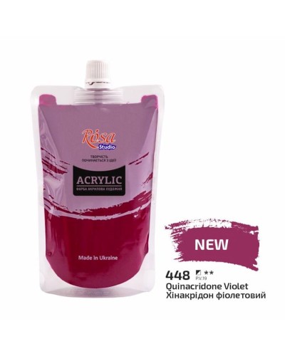Akril boya Rosa Studio 448 Quinacridone Violet, 200 ml