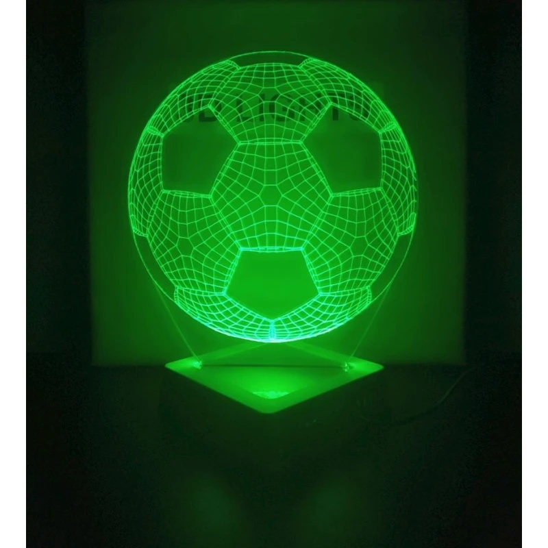 3D ночник cty01, стекло/железо, зеленый, 24х20 см 3D ночник cty01, стекло/железо, зеленый, 24х20 см