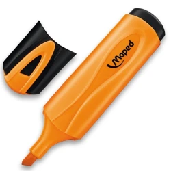 Текстовыделитель Maped Fluo Pep's Classic, скошенный, оранжевый, 1.0-5.0 мм