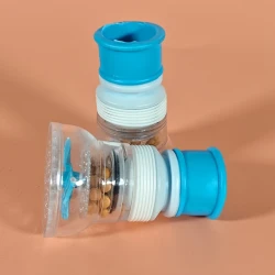 Насадка на кран iva231, полипропилен, синяя/прозрачная, 12х3 см Насадка на кран iva231, полипропилен, синяя/прозрачная, 12х3 см