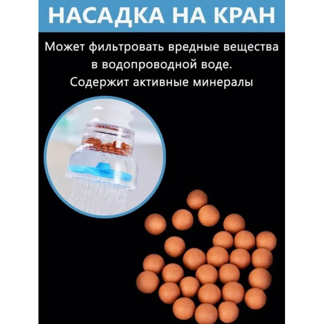 Насадка на кран iva231, полипропилен, синяя/прозрачная, 12х3 см Насадка на кран iva231, полипропилен, синяя/прозрачная, 12х3 см
