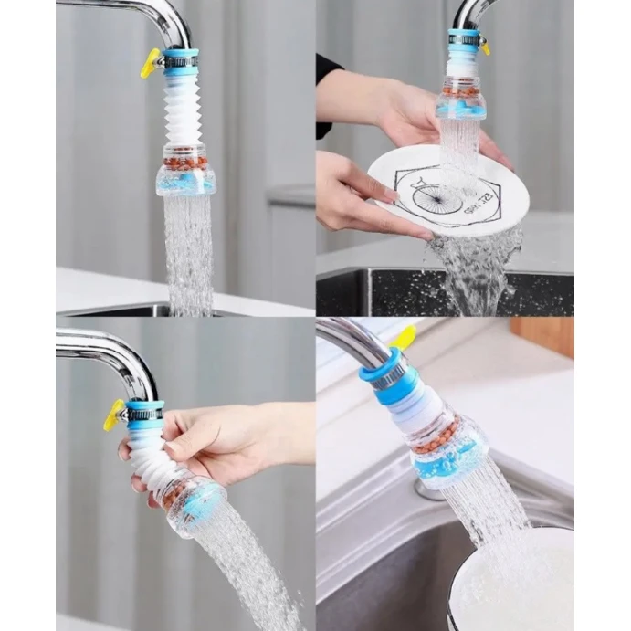 Насадка на кран iva231, полипропилен, синяя/прозрачная, 12х3 см Насадка на кран iva231, полипропилен, синяя/прозрачная, 12х3 см