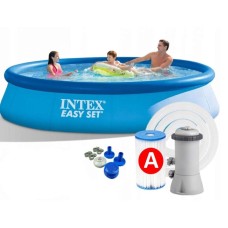 Şişmə hovuz Intex 28158, göy, 457x84 sm, 9792 l - ezzy_intex 28158