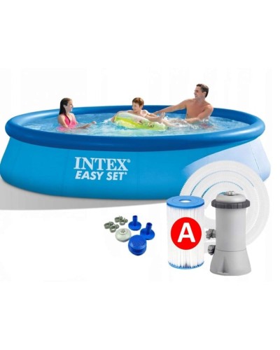 Şişmə hovuz Intex 28158, göy, 457x84 sm, 9792 l - ezzy_intex 28158