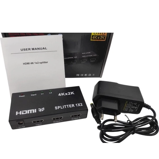 Сплиттер MT-VIKI HDMI 2 Port Spliter 1.4 V Сплиттер MT-VIKI HDMI 2 Port Spliter 1.4 V