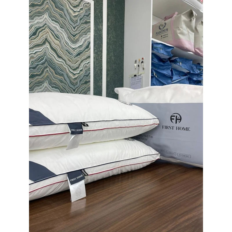 Yuxu yastığı First Home SHA-0000539, 50х70 sm, pambıq/bambuk, ağ Yuxu yastığı First Home SHA-0000539, 50х70 sm, pambıq/bambuk, ağ