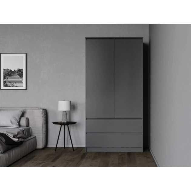 Шкаф Art Mebel Art-60-40, серый, 210х60х50 см Шкаф Art Mebel Art-60-40, серый, 210х60х50 см