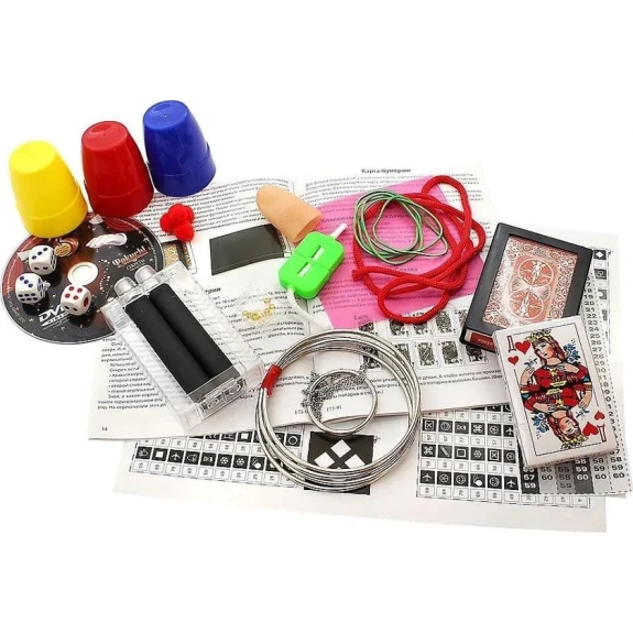 Детский набор для фокусов Danko O-328, 75 фокусов, от 6 лет Детский набор для фокусов Danko O-328, 75 фокусов, от 6 лет