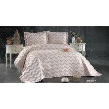 Örtük və yastıq üzü dəsti Guzide Delfin Pike GZ12, örtük 260x260 sm, yastıq üzü 50x70 sm 2 ədəd, ikinəfərlik, yasəməni