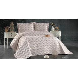 Набор с наволочками Guzide Delfin Pike GZ12, покрывало 260х260 см, наволочки 50х70 см 2 шт, двуспальный, сиреневый