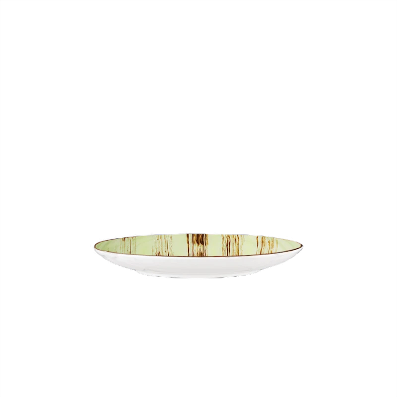 Тарелка Wilmax Scratch WL-668112/A, круглая, диаметр 20.5 см, farfor, желтый/коричневый Тарелка Wilmax Scratch WL-668112/A, круглая, диаметр 20.5 см, farfor, желтый/коричневый