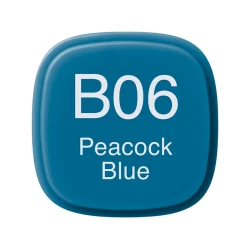 Маркер Copic Classic, B06, Peacock Blue, двусторонний, синий