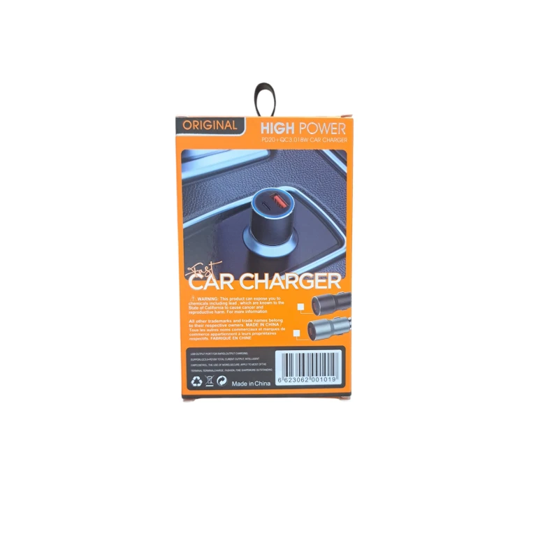 Зарядное устройство автомобильное PD20 Black