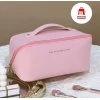Косметичка из искусственной кожи, розовая, 23x11x10 см
