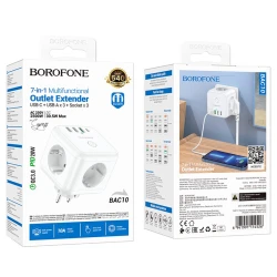 Сетевой фильтр Borofone BAC10 White