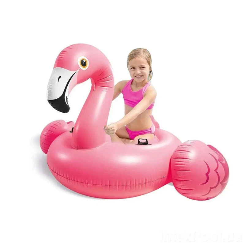 Надувной плотик Intex 57558 INT0228 Flamingo, 142x137x97 см, розовый Надувной плотик Intex 57558 INT0228 Flamingo, 142x137x97 см, розовый